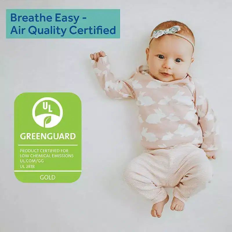 2-Stage Extra Firm Crib and Toddler Mattress, Hypoallergenic, Waterproof Cover, Innerspring, 5.25"