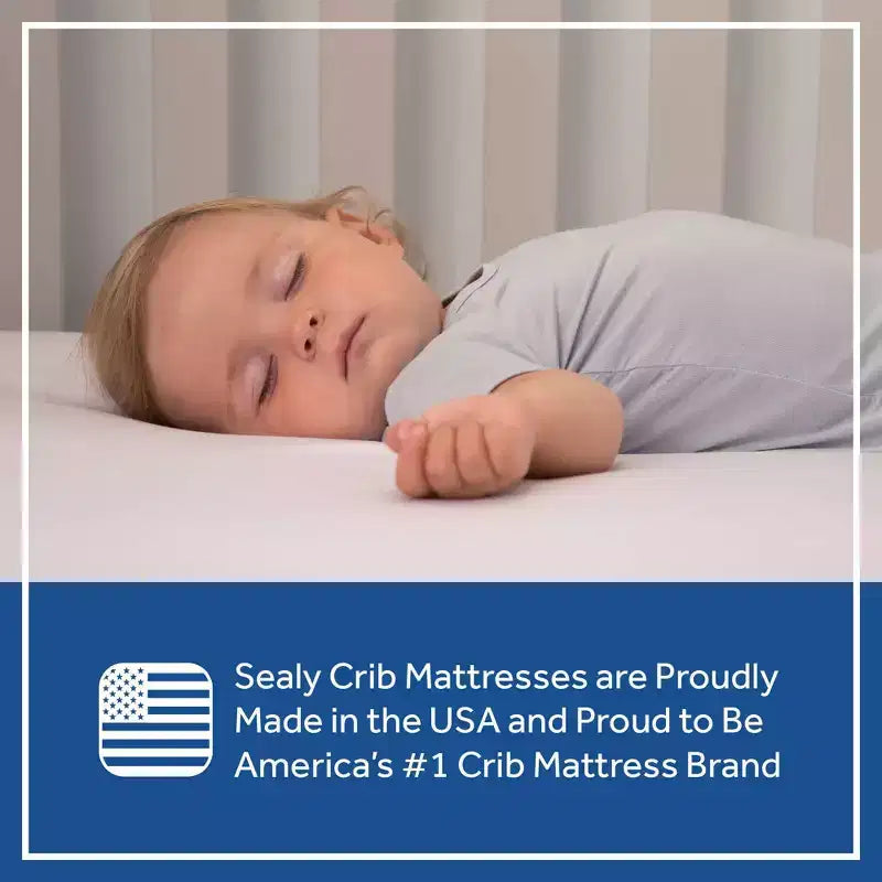 2-Stage Extra Firm Crib and Toddler Mattress, Hypoallergenic, Waterproof Cover, Innerspring, 5.25"