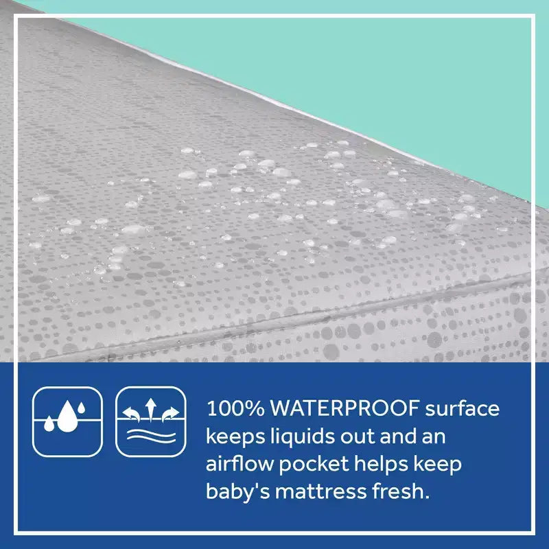 2-Stage Extra Firm Crib and Toddler Mattress, Hypoallergenic, Waterproof Cover, Innerspring, 5.25"