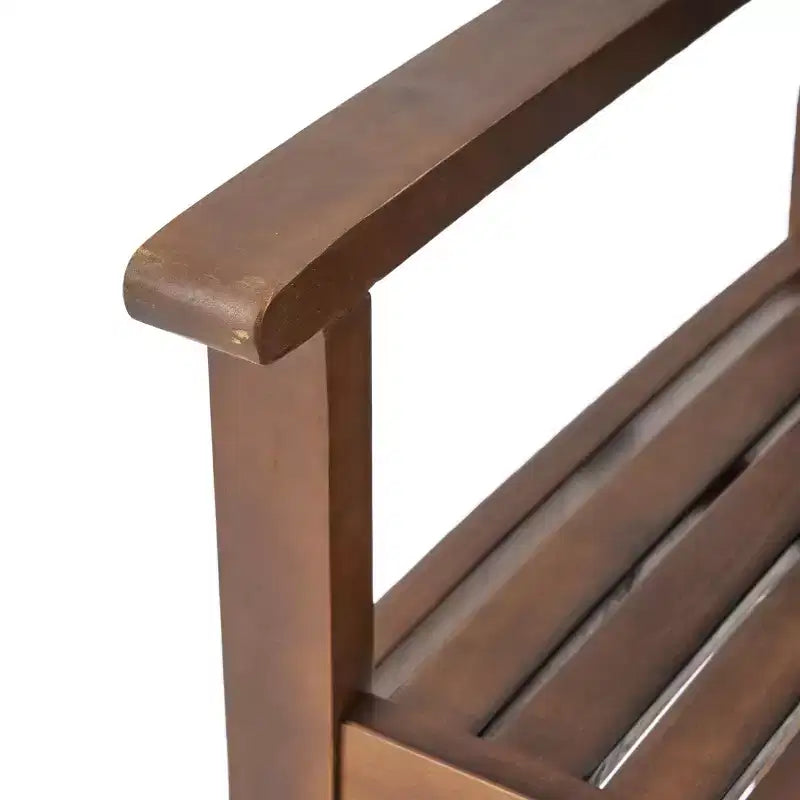 Christopher Knight Home Cassia Ensemble de salle à manger 7 pièces d'extérieur en bois d'acacia avec table de 69 po, marron foncé et blanc
