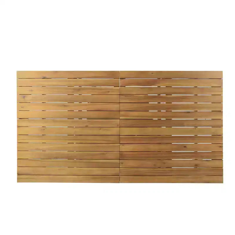 Christopher Knight Home Alondra – Ensemble de salle à manger extensible 9 pièces en bois d'acacia pour extérieur avec coussins, teck/crème