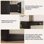 Commode moderne à 12 tiroirs en bois robuste, meuble TV pour téléviseur de 65 pouces, grand meuble de rangement, pour salon, couloir