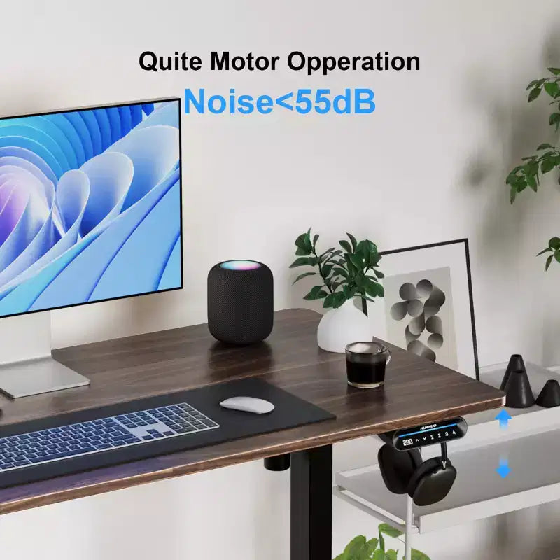 40 X 24 Inch Electric Standing Desk, Sit to Stand Up, Work Home Office Computer Table for Study, Walking Pad, Writing, and Games, Wooden Desktop Desks