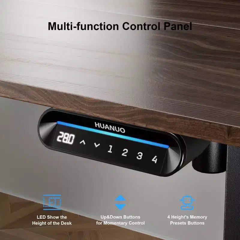 40 X 24 Inch Electric Standing Desk, Sit to Stand Up, Work Home Office Computer Table for Study, Walking Pad, Writing, and Games, Wooden Desktop Desks
