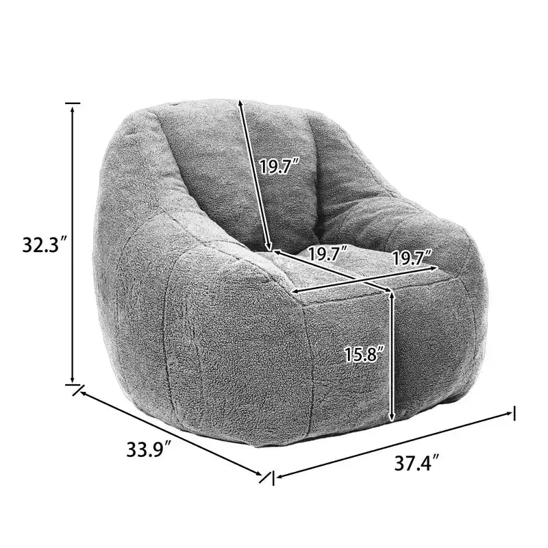 Teddy Upholstered Accent Chair, Modern Lounge Chair with Soft Plush Fabric