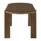 Ensemble de salle à manger 7 pièces Christopher Knight Home Qinon en bois d'hévéa avec table ovale et dossier incurvé