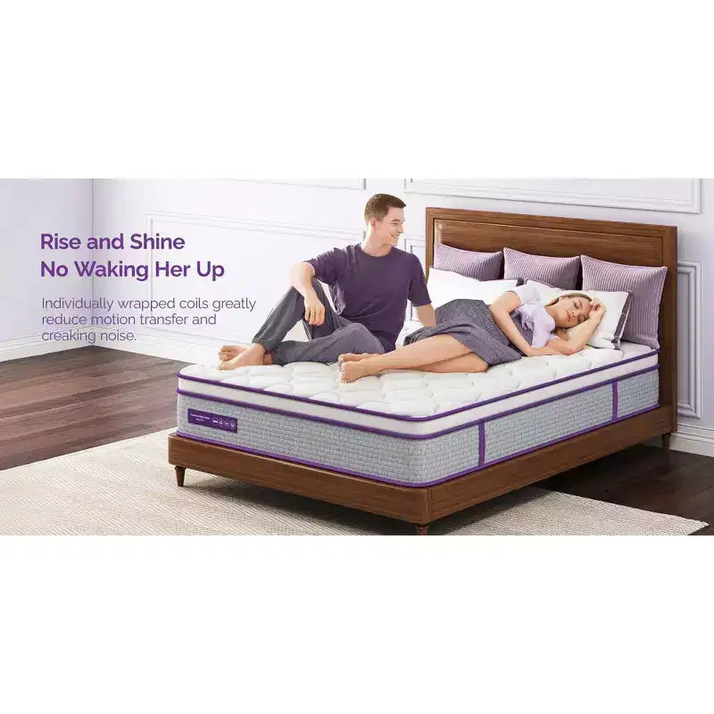 14" Memory Foam Spring Hybrid Mattress, King - Medium Firm