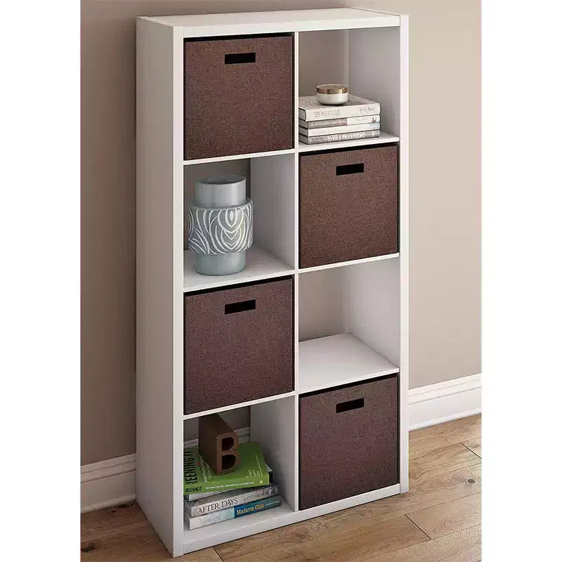 Heavy Duty Open Back 9-Cube Storage Organizer, Graphite Gray