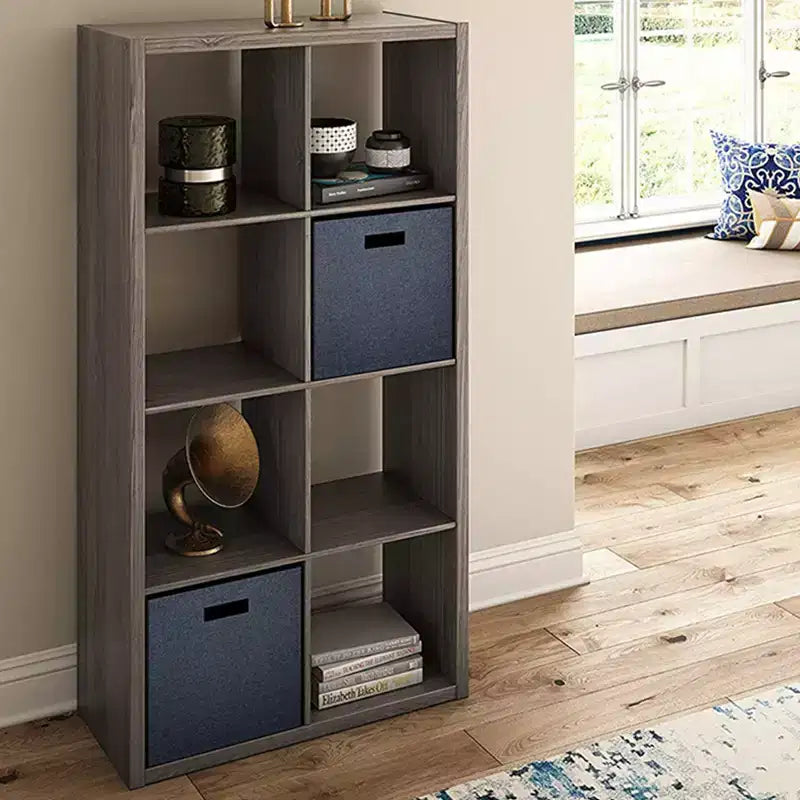 Heavy Duty Open Back 9-Cube Storage Organizer, Graphite Gray