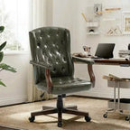 Fauteuil de bureau de direction à dossier haut, en similicuir ergonomique, avec soutien lombaire et pivot réglable