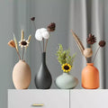 Nordic Macaron Ceramic Vases, Frosted, Waterproof, Home & Office Decor