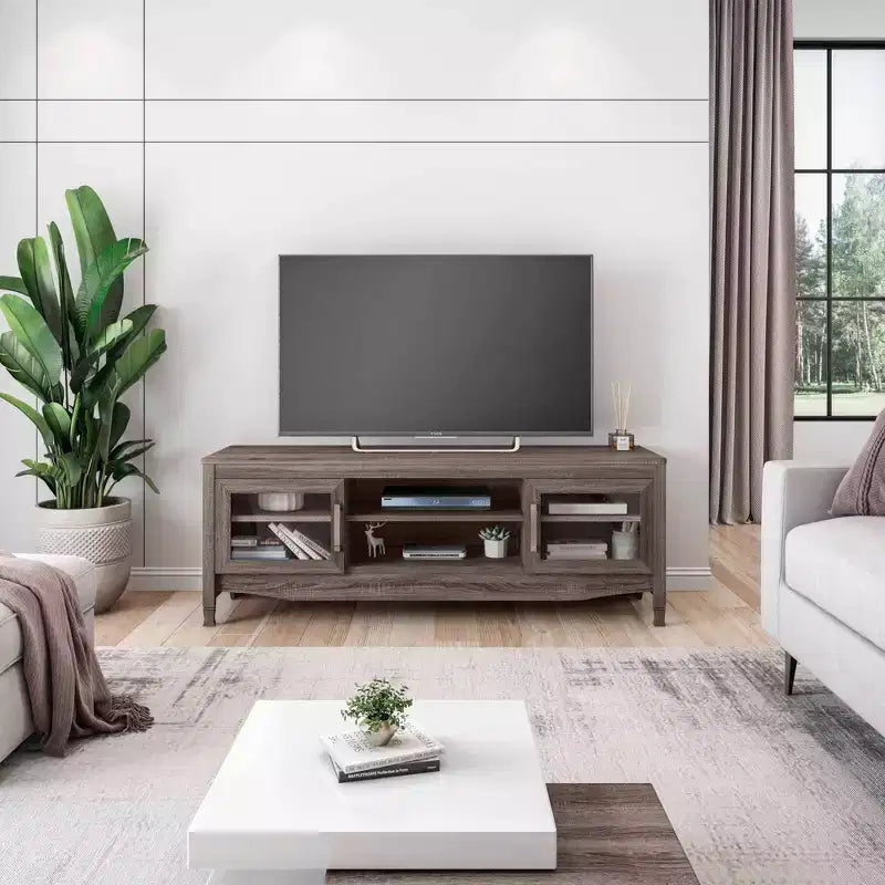 TV Stand for TVs up to 65", Gray