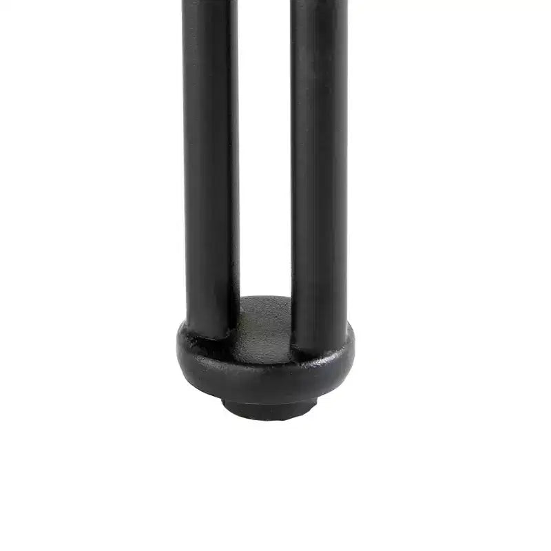 Metal and Glass Coffee Table, Black, 2-Tier, Tempered Glass Shelf, Powder-Coated