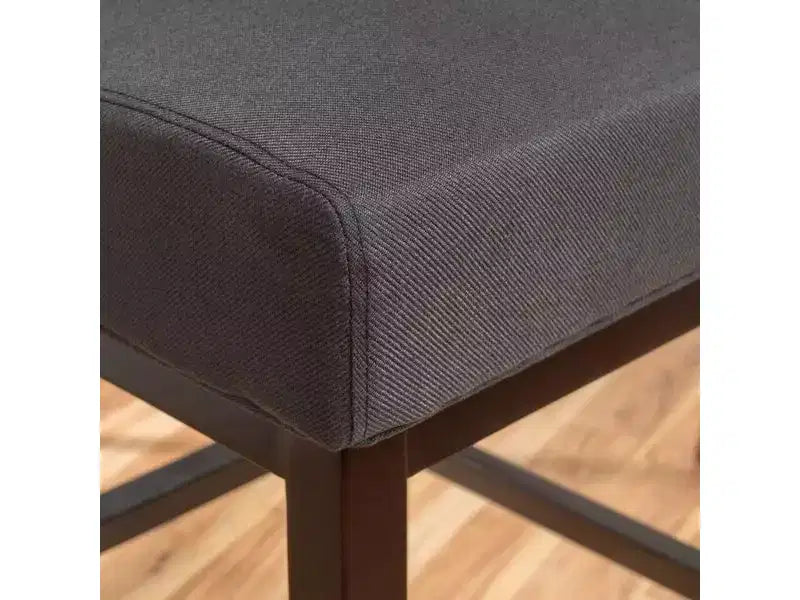 Swivel Barstool with Padded Back and Footrest