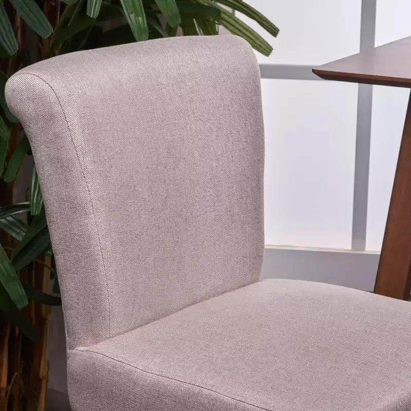 Swivel Barstool with Padded Back and Footrest