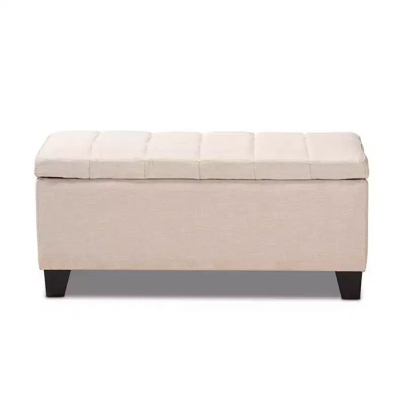 Storage Ottoman with Lift-Top and Tufted Seat