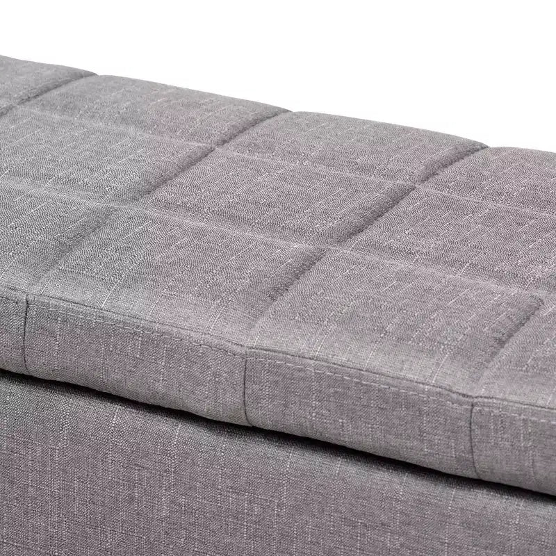Storage Ottoman with Lift-Top and Tufted Seat