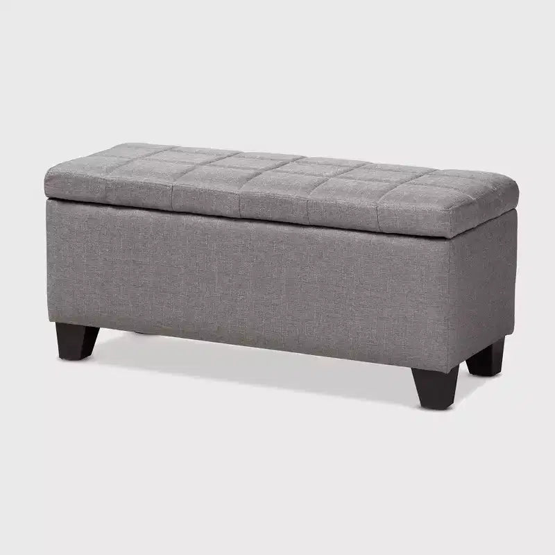 Storage Ottoman with Lift-Top and Tufted Seat