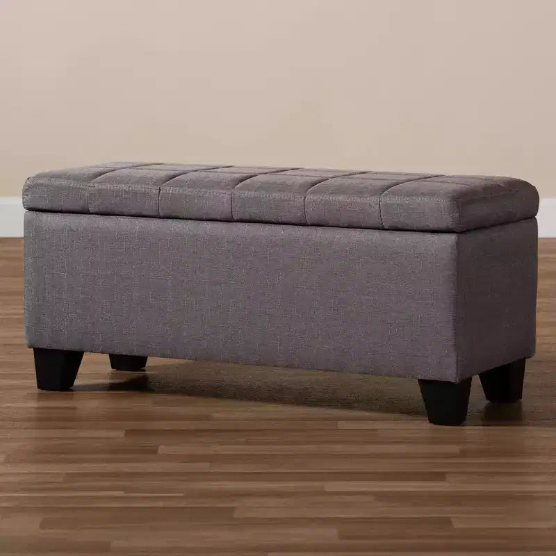 Storage Ottoman with Lift-Top and Tufted Seat