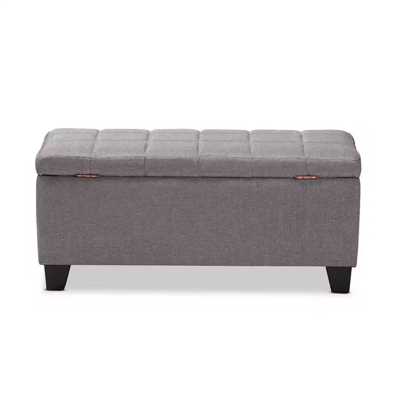 Storage Ottoman with Lift-Top and Tufted Seat