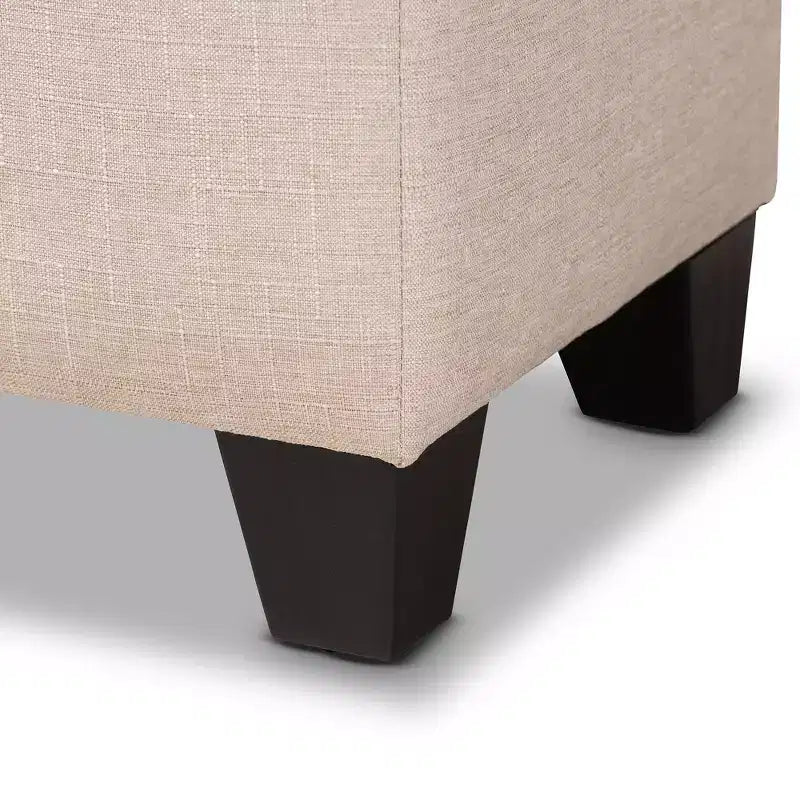 Storage Ottoman with Lift-Top and Tufted Seat