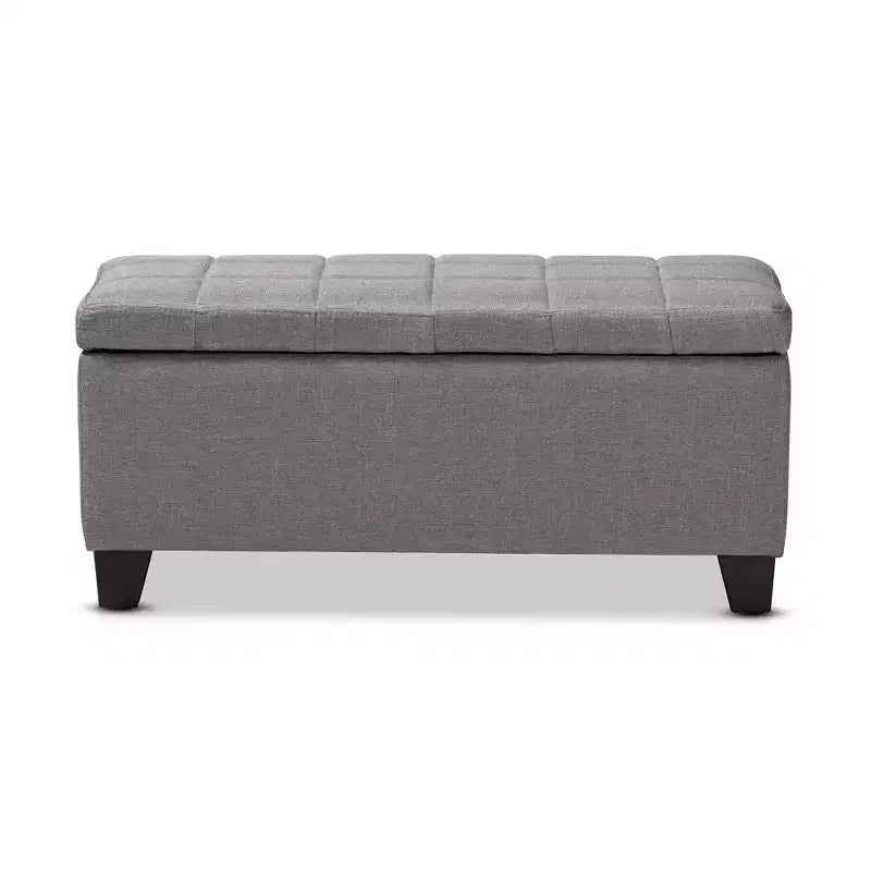 Storage Ottoman with Lift-Top and Tufted Seat