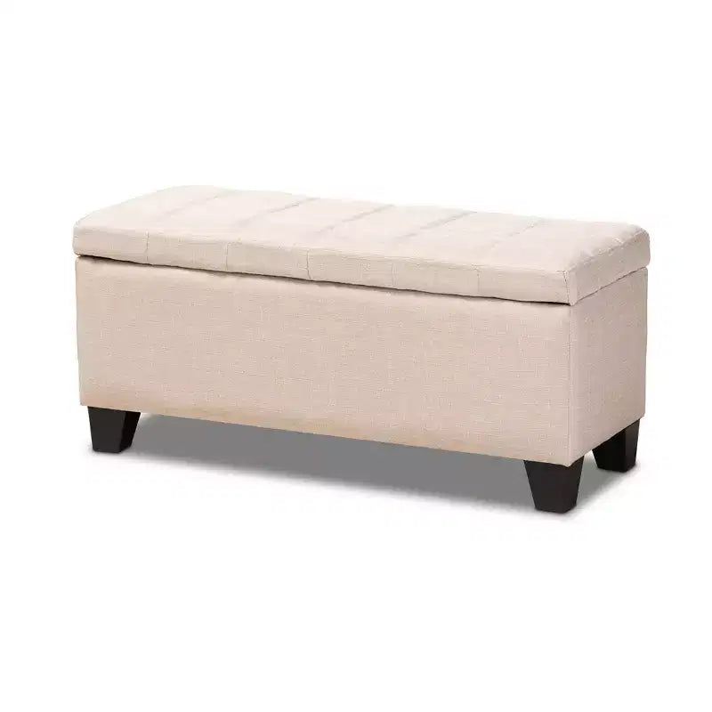 Storage Ottoman with Lift-Top and Tufted Seat