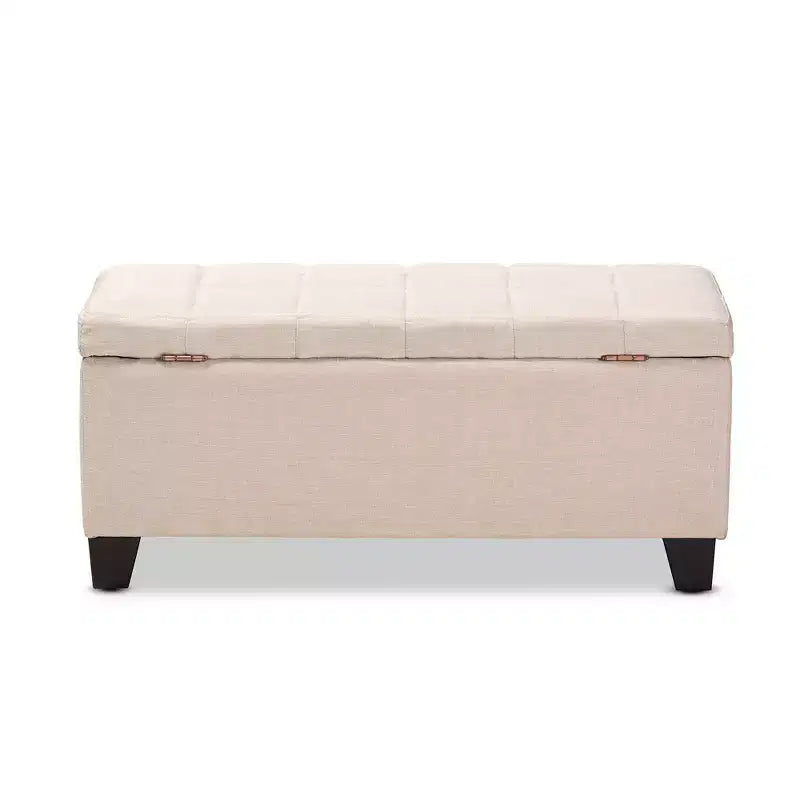 Storage Ottoman with Lift-Top and Tufted Seat