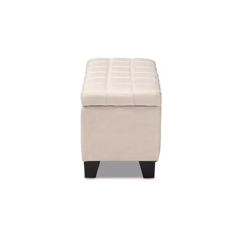 Storage Ottoman with Lift-Top and Tufted Seat