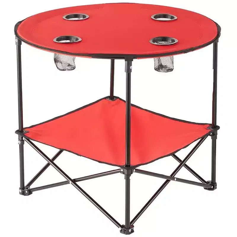 Portable Folding Picnic Table with Bench Storage for Tailgating and Outdoor Parties