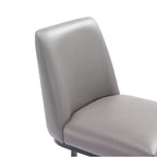 Ensemble de 2 tabourets de bar en métal à hauteur de comptoir garnis de similicuir