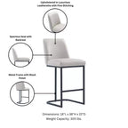 Ensemble de 2 tabourets de bar en métal à hauteur de comptoir garnis de similicuir