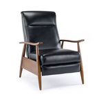 Fauteuil inclinable à pousser, Similicuir, Cadre en bois