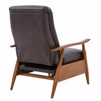 Fauteuil inclinable à pousser, Similicuir, Cadre en bois