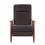 Fauteuil inclinable à pousser, Similicuir, Cadre en bois