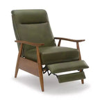 Fauteuil inclinable à pousser, Similicuir, Cadre en bois