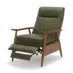 Fauteuil inclinable à pousser, Similicuir, Cadre en bois