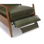 Fauteuil inclinable à pousser, Similicuir, Cadre en bois
