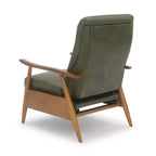 Fauteuil inclinable à pousser, Similicuir, Cadre en bois