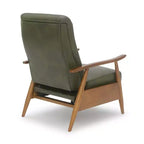 Fauteuil inclinable à pousser, Similicuir, Cadre en bois
