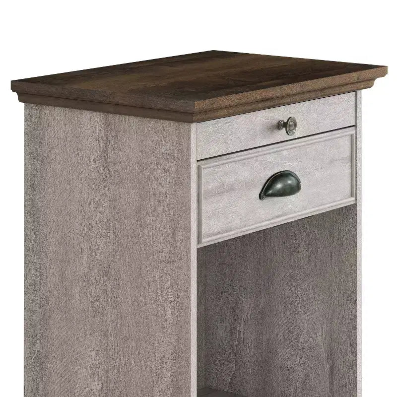 Wine Cabinet with Stemware Rack, Pull-Out Tray, and Drawer