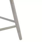 Tabouret de comptoir pivotant, en hévéa, sans accoudoirs avec dossier et repose-pieds