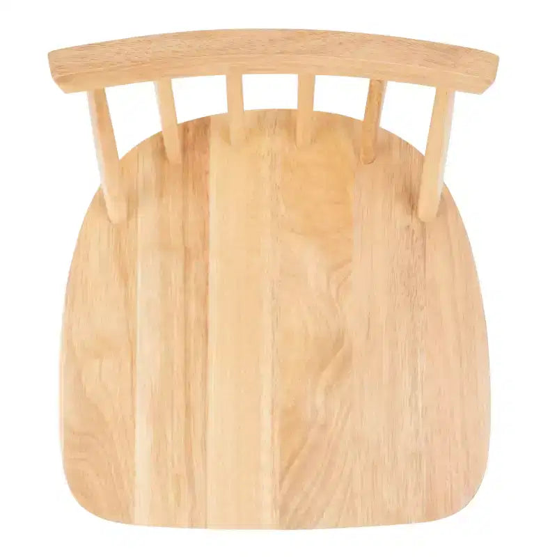 Swivel Counter Stool, Rubberwood, Armless with Back and Footrest