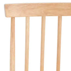 Tabouret de comptoir pivotant, en hévéa, sans accoudoirs avec dossier et repose-pieds