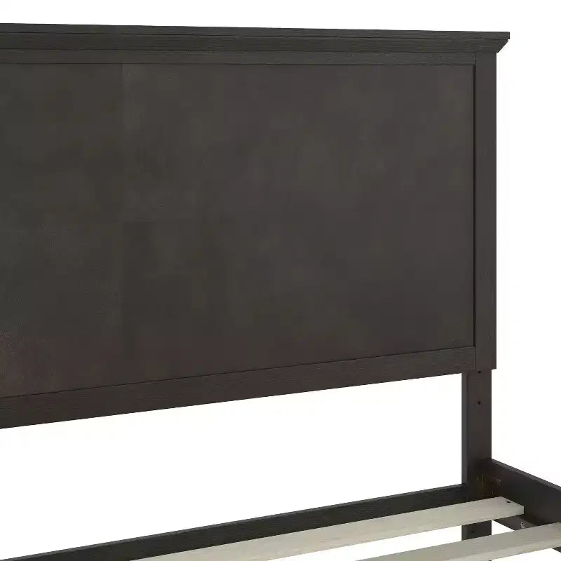 Solid Wood Platform Bed Frame with Headboard, Footboard, and Slatted Bottom