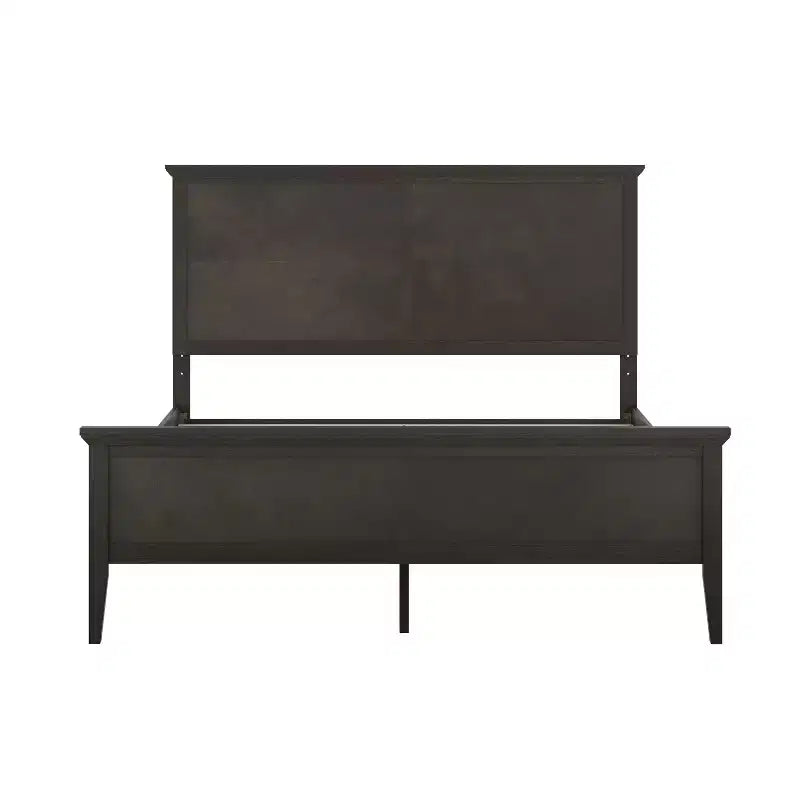 Solid Wood Platform Bed Frame with Headboard, Footboard, and Slatted Bottom