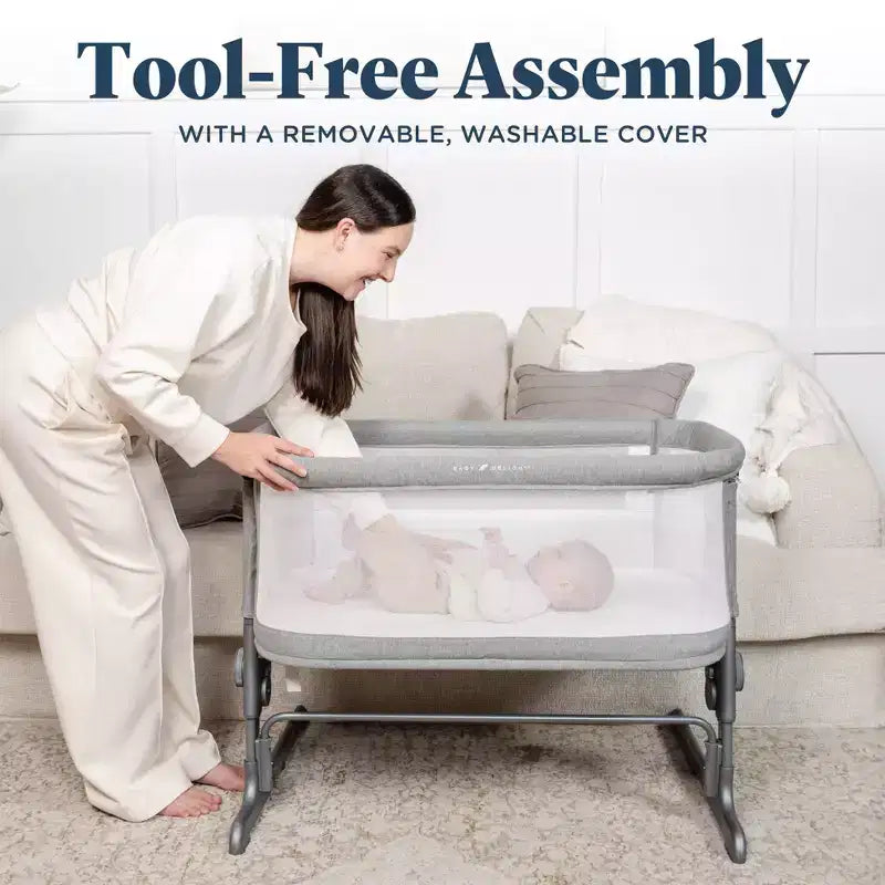 Bassinet and Bedside Sleeper with Adjustable Height, JPMA Certified