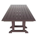 WestinTrends Malibu Ensemble de salle à manger d'extérieur 7 pièces Table à manger avec chaise de salle à manger, Marron foncé