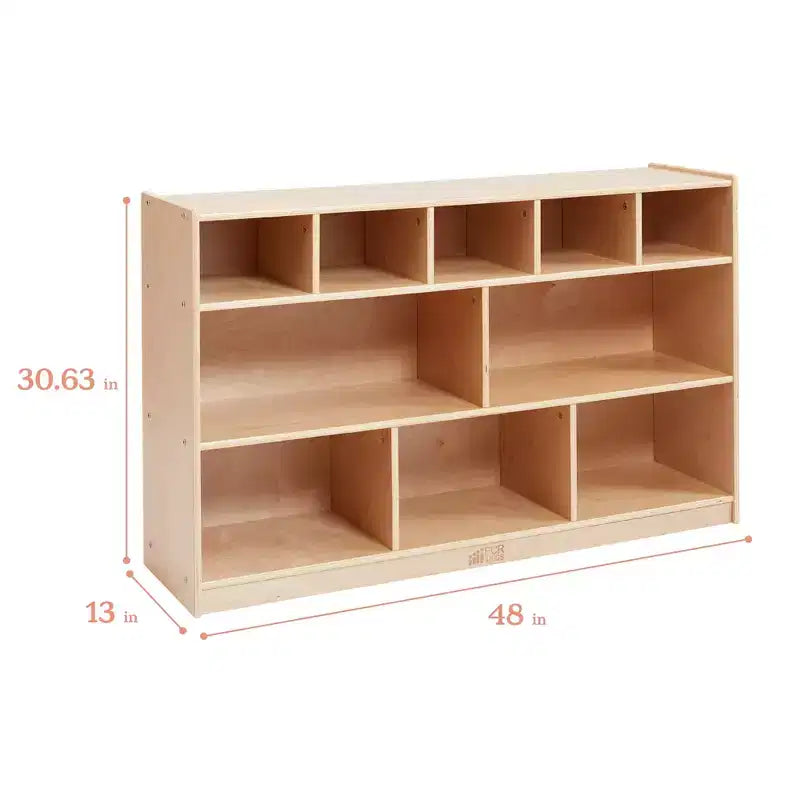 5+5 Cubby and Storage Mobile Tray Cabinet, Classroom Furniture