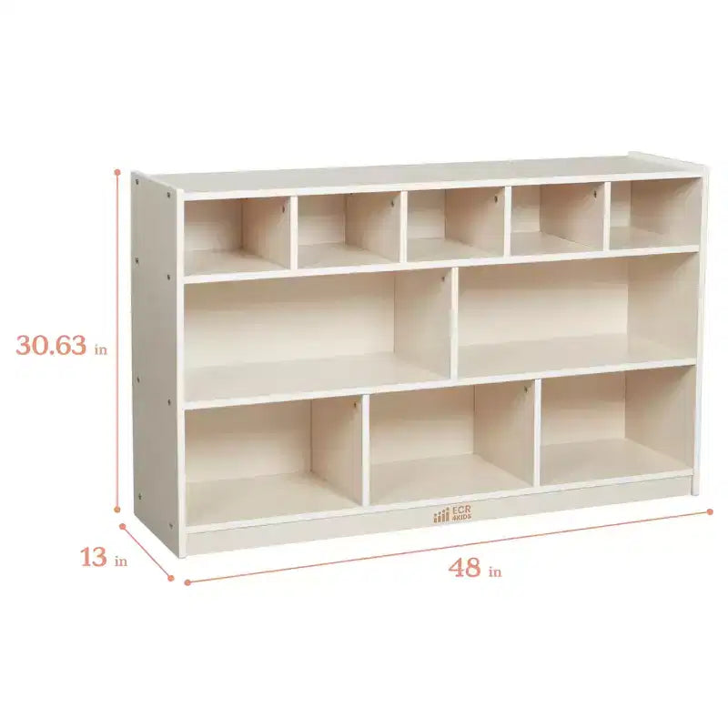 5+5 Cubby and Storage Mobile Tray Cabinet, Classroom Furniture
